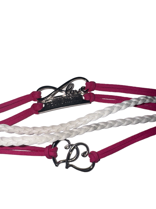 Bracelet Woven Collection - Best Friends Pink -BFF - Pink