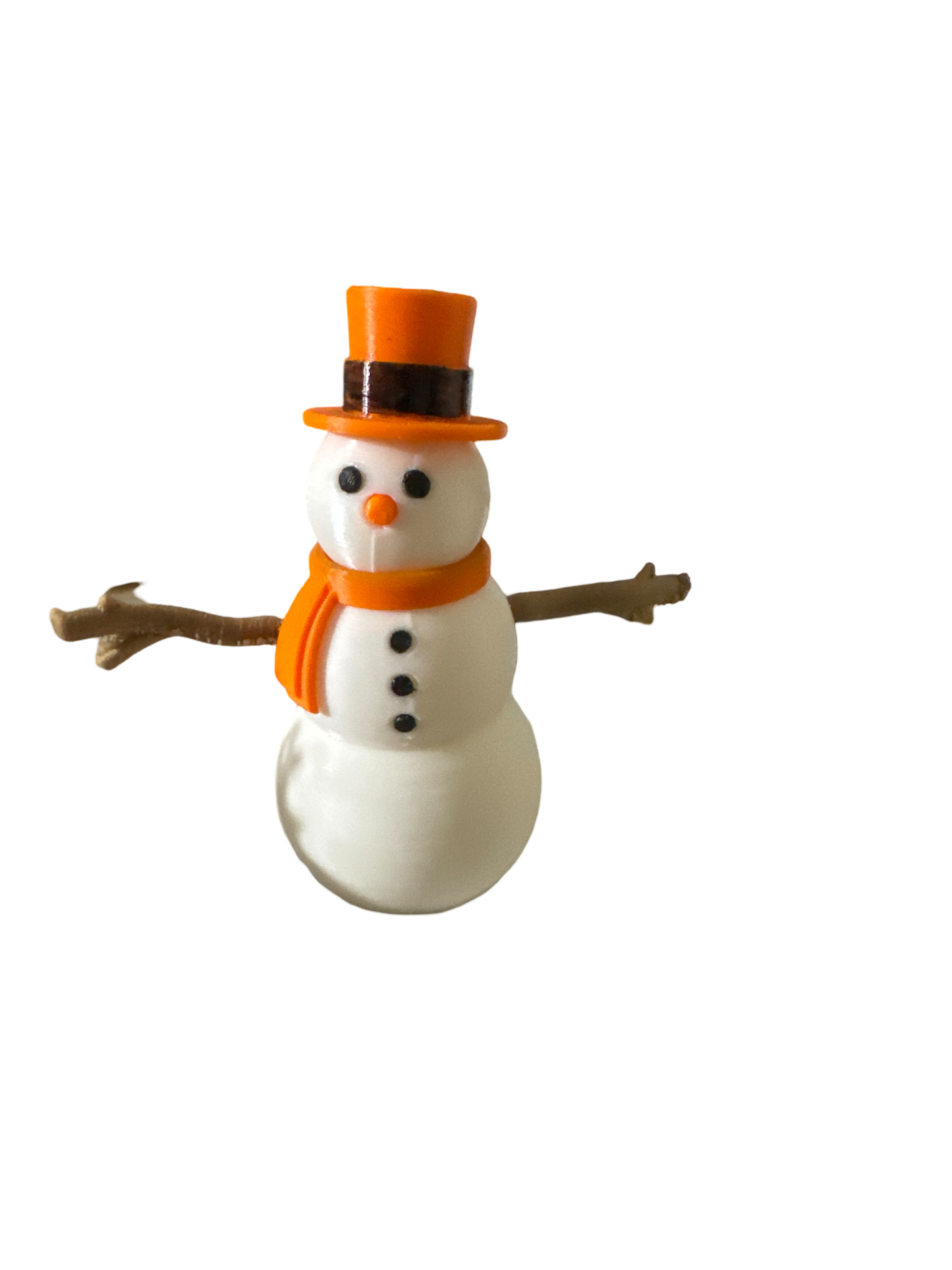 3" PLA SNOWMAN FIGURE