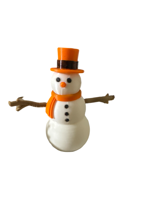 3" PLA SNOWMAN FIGURE