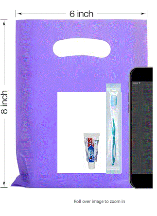 Colorful Bag with Toothbrush And Crest Toothpaste